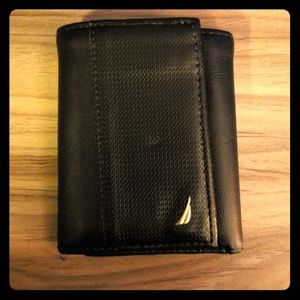 Men's Black Tri-Fold Nautica Wallet